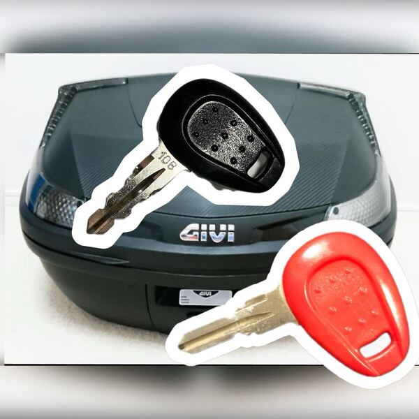 GIVI モノロック 外溝タイプ赤/黒用 便利アイテム