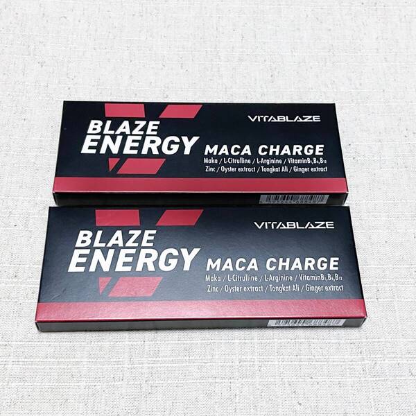 【送料無料】☆BLAZE ENERGY 2箱 マカ サプリメント アルギニン 亜鉛 シトルリン トンカットアリ ブラックジンジャー(新品・未使用)