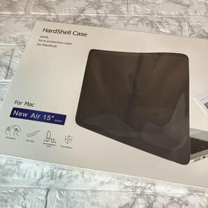 MacBook Air 15 ハードシェルケース つや消し黒/半透明 N23-25