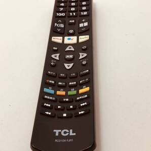 【TCL 純正 リモコン 10W18】動作保証 即日発送 RC310V FJR1 純正リモコン テレビ TV リモコン ネットフリックス