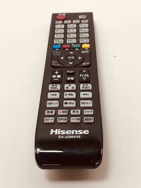 【ハイセンス 純正 リモコン 10T17】動作保証 即日発送 EN-32964HS テレビ Hisense HS50K220/HS48K220/HS39K220/HS32K220