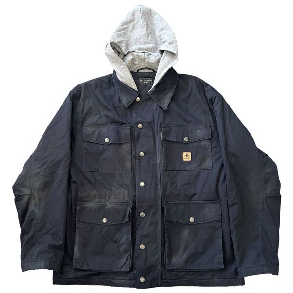 バレンシアガ 2023AW ダブルビー ワーク デッキ パーカブルゾン ジャケット BALENCIAGA 2023AW DOUBLE B Work Parka jacket ネイビー