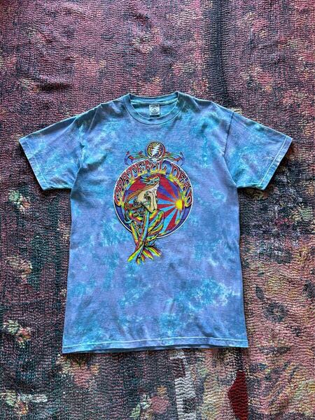 GREATFUL DEAD TEE / LATE 90S グレイトフルデッド タイダイ Tシャツ L バンT ミュージックティー イラスト 古着