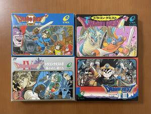 ◇美品◇ ENIX ドラゴンクエスト Ⅰ Ⅱ Ⅲ Ⅳ 箱説ハガキ付き エニックス ファミコンソフト ◇