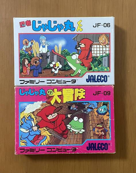 FC 忍者じゃじゃ丸くん じゃじゃ丸の大冒険 ジャレコファミコンソフト 箱説付き