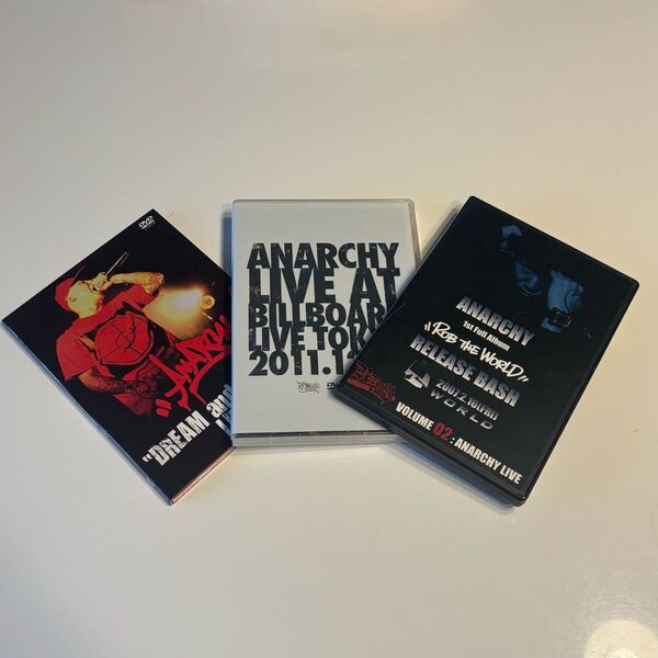 ①R-RATED TV VOLUME 02 ANARCHY LIVE ②DREAM and DRAMA LIVE! ③LIVE AT BILLBOARD LIVE TOKYO 3枚セット売り DVD