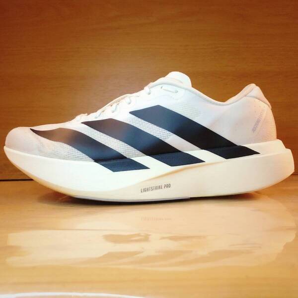 【良品】Adidas/ Adizero EVO SL/ 27.0 cm/ ホワイト/ アディダス アディゼロ エヴォ エボ エスエル
