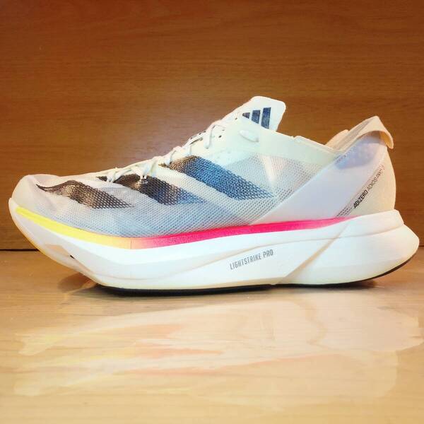 【美品/完売カラー】Adidas/ Adizero Adios Pro 3/ 27.5 cm/ アイボリー・サンド/ アディダス アディゼロ アディオス プロ