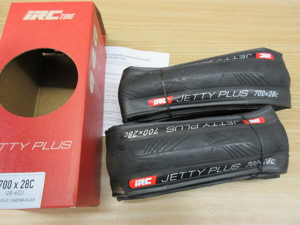 IRC JETTY PLUS 700×28c ブラック 2本セット 新品・パッケージ無し