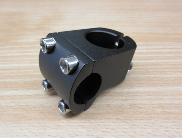 GIZA PRODUCTS BMX風・アルミステム ブラック 30mm/クランプ25.4φ 新品