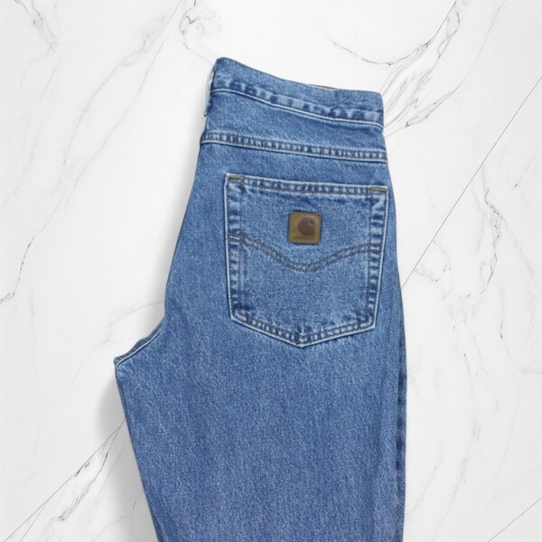 古着 MEXICO製 CARHARTT W30×L32 B18 DENIM JEANS STW カーハート デニム ジーンズ【Vintage】