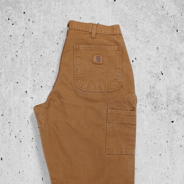 古着 MEXICO製 CARHARTT W32×L30 B11 WORK PANTS BRN カーハート ワークパンツ カーペンターパンツ 【Vintage】