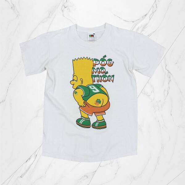 古着 FRUIT OF THE LOOM T-SHIRTS THE SIMPSONS BIRD WHITE Tシャツ ザシンプソンズ バード 【Vintage】