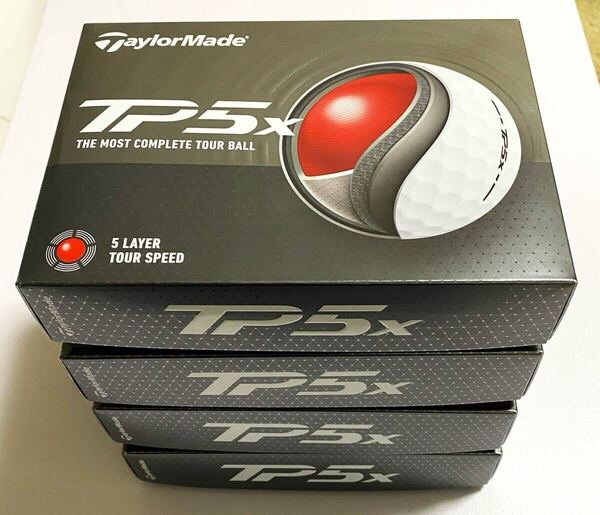 ★送料無料★新品★4ダース 48個★テーラーメイド TP5X 2024年モデル★ホワイト★ゴルフボール★TaylorMade★