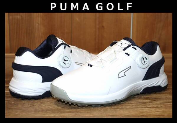 送料無料 即決【未使用】 PUMA GOLF ★ アルファキャット ニトロ ディスク スパイクレス ゴルフシューズ 26cm ★ プーマゴルフ 378920 併