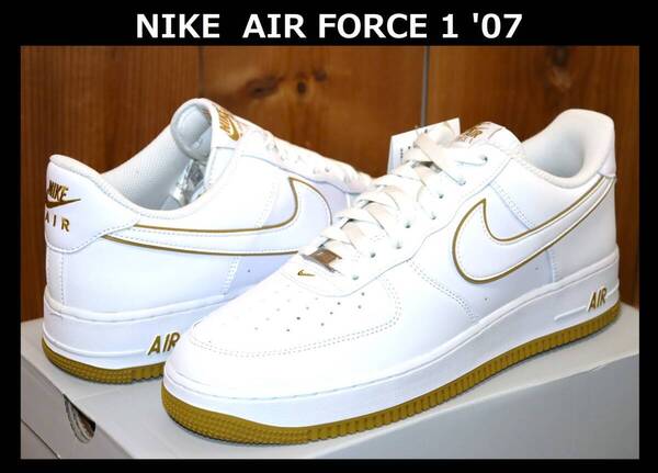 送料無料 即決【未使用】 NIKE ★ AIR FORCE 1 '07 (US12/30cm) ★ ナイキ エアフォース DV0788-104 ホワイト 箱
