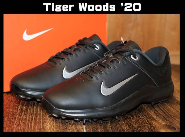 送料無料 即決【未使用】NIKE ★ タイガー ウッズ '20 ゴルフシューズ (ワイド) US8/26cm ★ ナイキ TW CI4509-001 スパイク 箱付き 併