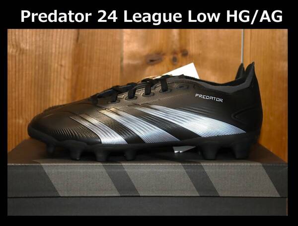 送料無料 即決【未使用】 adidas ★ プレデター 24 LEAGUE Low HG/AG (US8/26cm) ★ アディダス IE2610 サッカースパイク 併