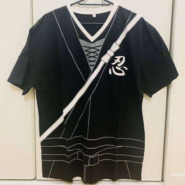 新品 SALE LLサイズ 定価1,980円 Tシャツ なりきり 忍者 綿100% 和風 メンズ