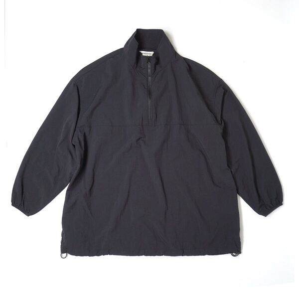 FREAK'S STORE ビッグシルエット ハーフジップ ナイロンプルオーバー【S】ブラック フリークスストア アウトドア ブルゾン 23SS-032JK
