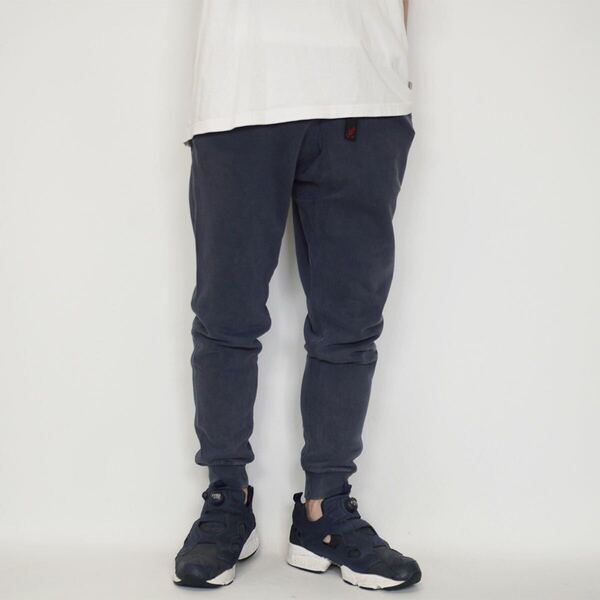 GRAMICCI SWEAT NARROW RIB PANTS【S】NAVY グラミチ スウェットナローリブパンツ ジョガー アウトドア クライミング GUP-16F031