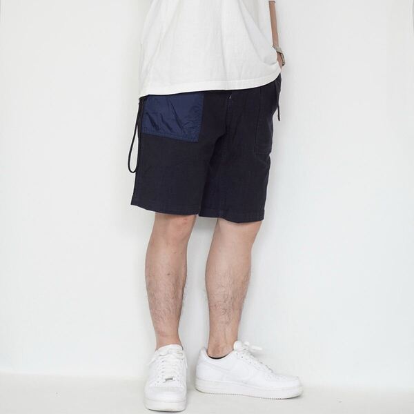 GRAMICCI × BRIEFING × BEAMS PLUS 別注 カーゴショーツ【S】ウォレット付 NAVY グラミチ ブリーフィング ビームス コラボ GMP-18S182