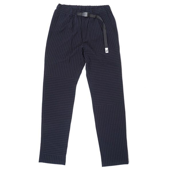 GRAMICCI × ADAM ET ROPE' 別注 TRO STRIPE CRAZY 1TUCK PANTS【S】NAVY グラミチ アダムエロペ コラボ ストライプ スラックス GMP-18F640