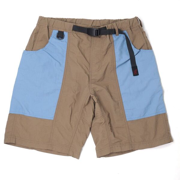 GRAMICCI SHELL GEAR SHORTS【M】ベージュ/ブルー グラミチ シェルギアショーツ ショートパンツ ハーフ アウトドア 水陸両用 GUP-21S040