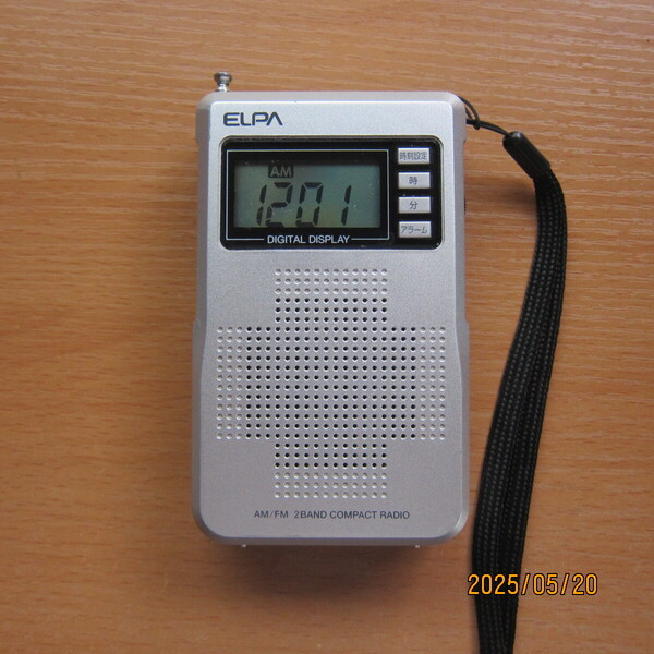 ELPA 朝日電器 ER-C68FL AM/FM液晶コンパクトラジオ ワイドFM対応 動作確認品 13-38-3