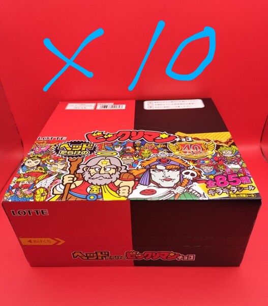 新品未開封☆ヘッドだらけのビックリマンチョコ☆40th anniversary 未開封ボックス☆ロッテ☆BOX未開封☆10箱セット クーポンで4000円引き