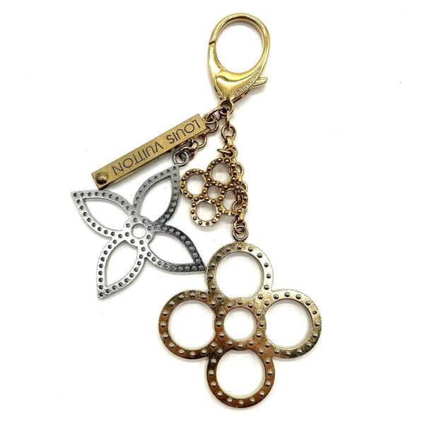 LOUIS VUITTON ルイヴィトン ビジューサック パタージュ M66350 キーホルダー チャーム ゴールド シルバー バッグチャーム