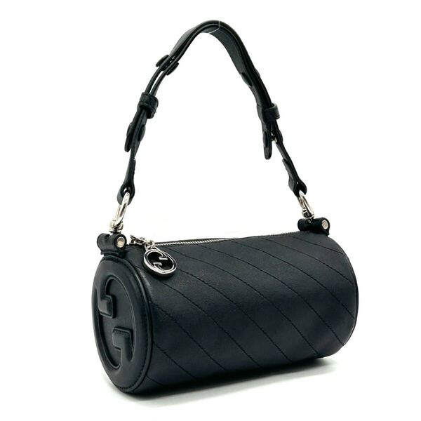 GUCCI グッチ ブロンディ レザー ショルダーバッグ 美品 760170 ブラック 黒 ハンドバッグ ミニバッグ ロゴ バッグ 鞄