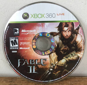 2008 Fable II Xbox 360 Live Video Game Disc 海外 即決
