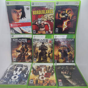 Lot Of 9 Xbox 360 Games Army Of Two Gears Of War Dead Space Borderlands Resident 海外 即決