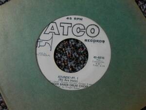 Ginger Baker Drum Choir プロモ 45 Atunde Part 1 I / 2 II 海外 即決