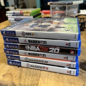 Lot Of 6 NBA Playstation 4 2K20 Madden FIFA Games Bundle 海外 即決