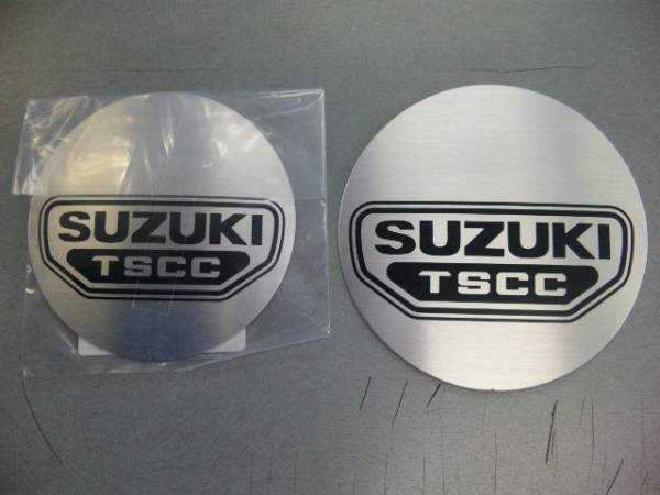 ☆彡スズキ GSX1100S/750S 刀 エンジンカバー ケースカバー シルバーエンブレムSET!☆彡