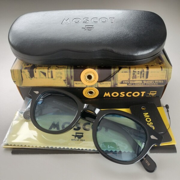MOSCOT46 LEMTOSH モスコット レムトッシュ 眼鏡フレーム ウェリントン ボストン ブルー サングラス 新品 未使用