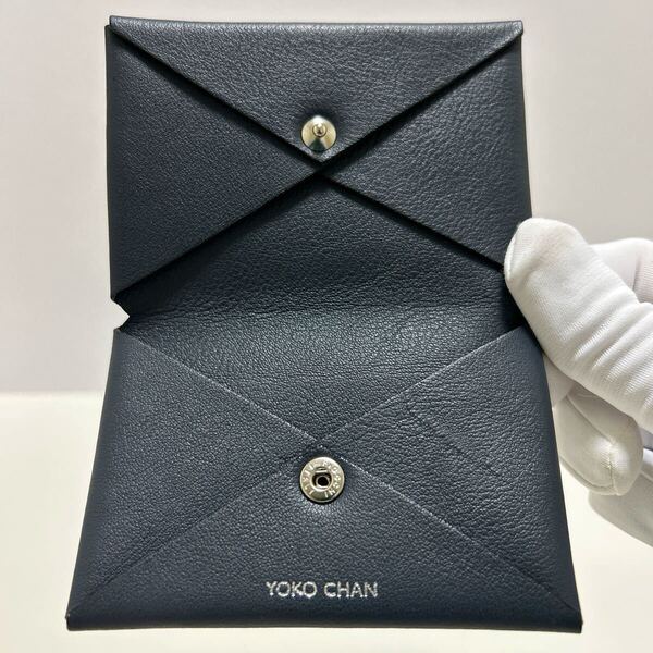 ☆美品☆ ◆YOKO CHAN ヨーコ チャン カードケース◆ イタリアン カウレザー ロゴ刻印 MADE IN JAPAN 正規品保証 【送料無料】0512