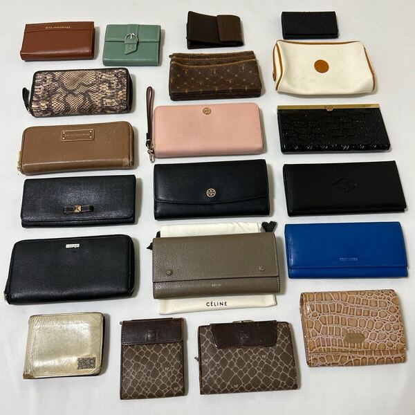 【格安】■ブランド 財布&小物 20点セット■ トリーバーチ セリーヌ フルラ CK ニナリッチ トラサルディ 等 【送料無料】0327