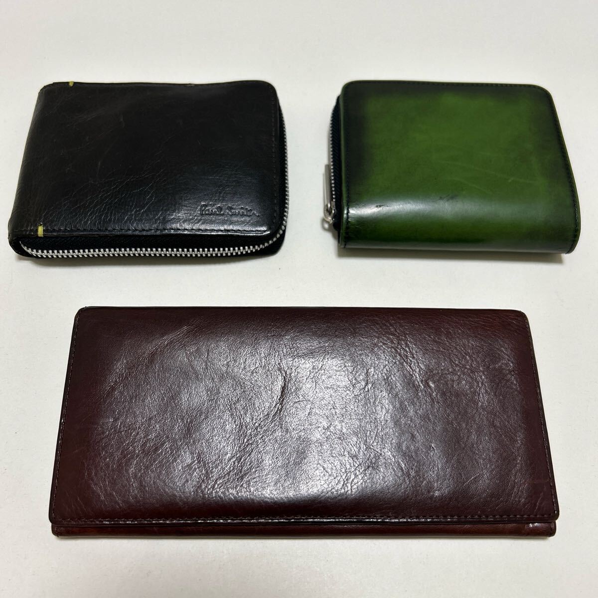 Paul Smith ポールスミス 長財布 財布 ワックスレザー 革 レザー