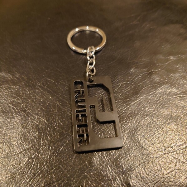 FJ CRUISER キーホルダー キーリング キーチェーン アクセサリー ブラック 黒 トヨタ TOYOTA