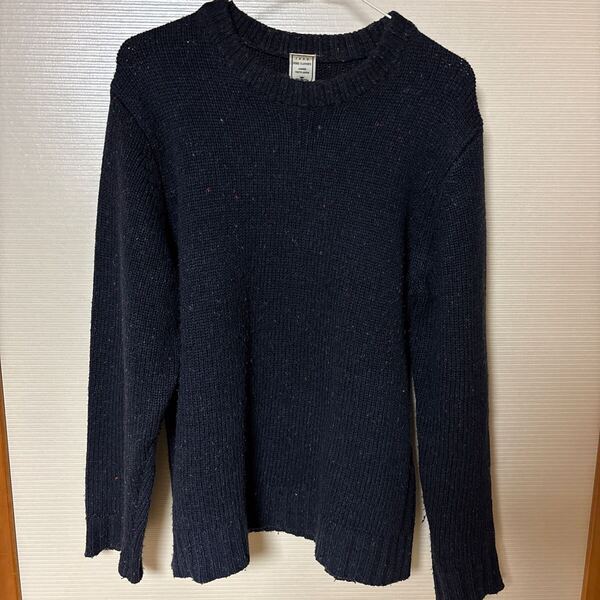 ニット セーター 長袖 ネイビー M クルーネック J.N.R.D. FINE CLOTHES JUNRED TOKYO JAPAN R 2009