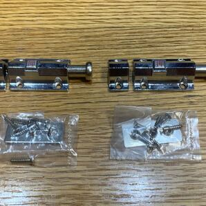 ★新品送料込自動ラッチ 亜鉛ダイカストメッキ仕上40mm 2個セット