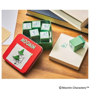 【MonoMaster 2025年1月号付録】MOOMIN イラスト缶ケース付き スナフキン スタンプ 6個セット(未開封品)