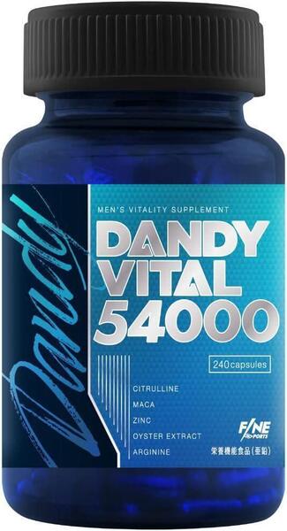 FINE SPORTS ダンディバイタル54000 マカ 亜鉛 シトルリン アルギニン サプリメント 240粒 日本製 持続力 体力UP パワフル 夜強い