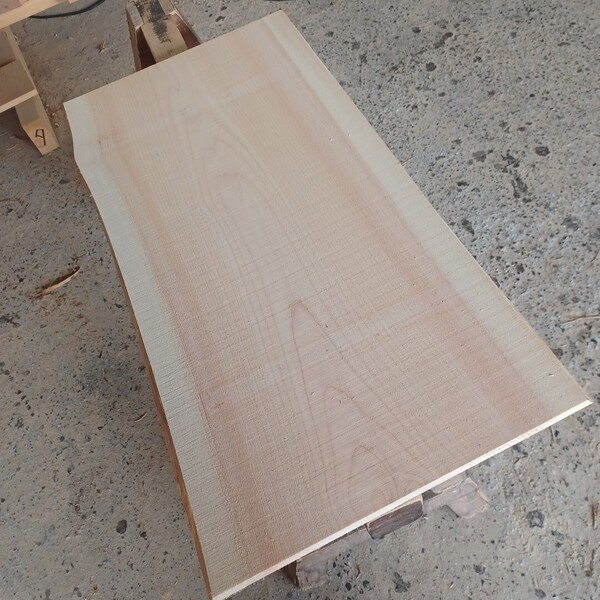 A-2195【79×40~41.5×2cm】 国産ひのき 耳付板 テーブル 棚板 看板 一枚板 無垢材 桧 檜 DIY