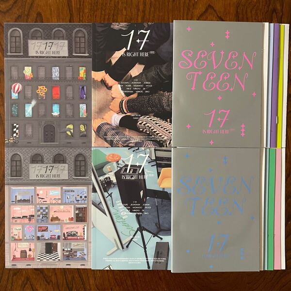 SEVENTEEN 17 IS RIGHT HERE HERE ver. HEAR ver. アルバム 本体 2点セット 検) セブチ カラット フォトカード