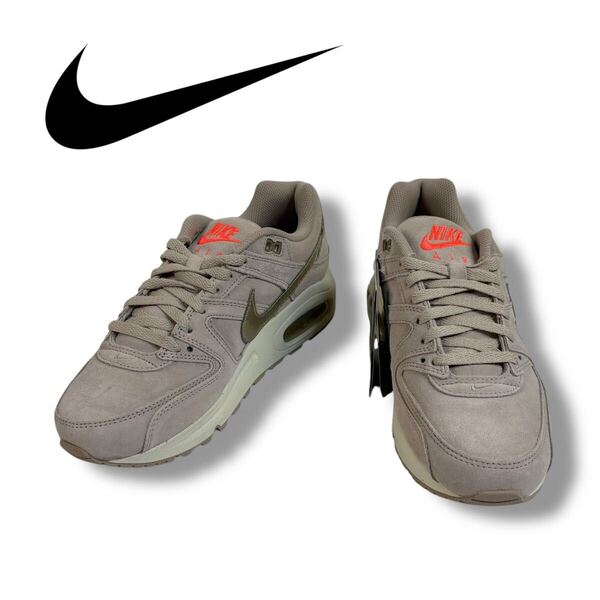 【未使用】NIKE ナイキ スエード レザー ローカット スニーカー AIR MAX COMMAND エア マックス コマンド プレミアム グレー 25cm タグ付き