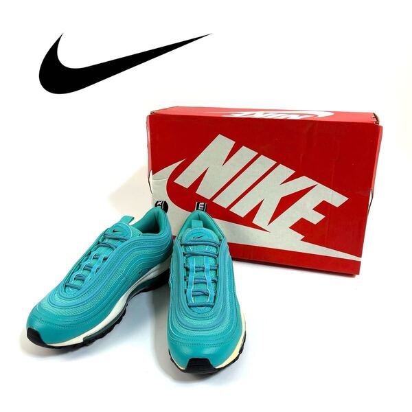 NIKE ナイキ ウィメンズ AIR MAX 97 エアマックス LX ハイパー ジェイド ハイパー ブルー ジェイド ホワイト 24.5cm AR7621-300